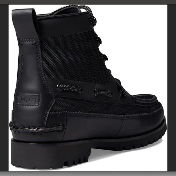 POLO RALPH LAUREN RANGER MID BALLISTIC NYLON BOOTS MEN'S SIZE 9 BLACK - NEW - Picture 5 of 6